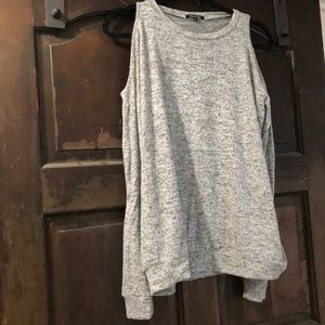 *Stitch Fix* Pink Clover Cold Shoulder Sweater